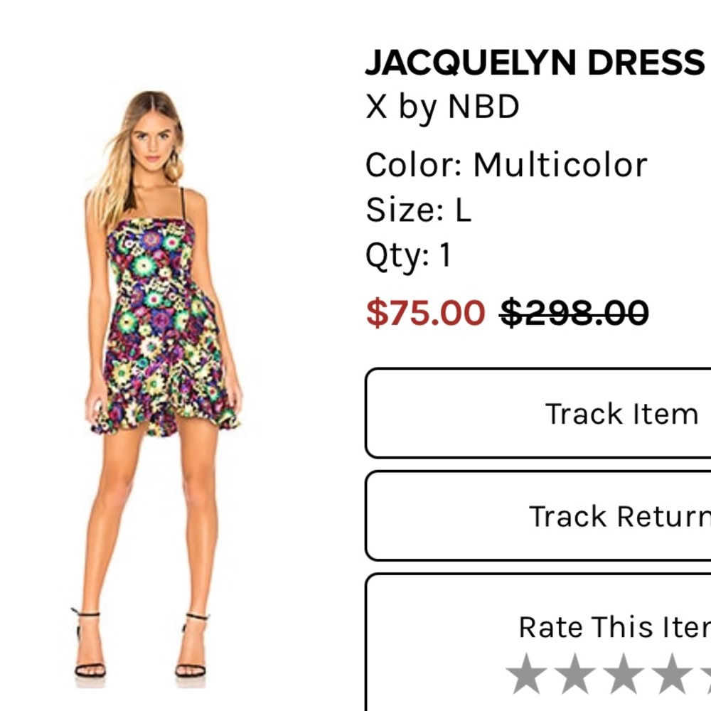NWT Jacquelyn Dress by NBD